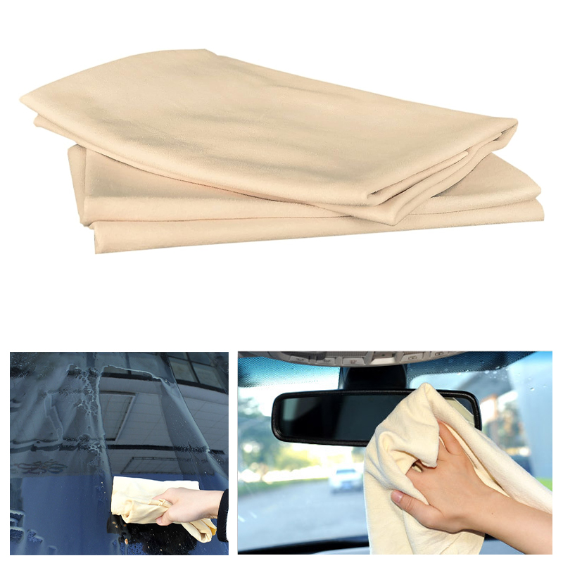 Interior Detailing Kit - Handuk cuci mobil kulit Chamois alami