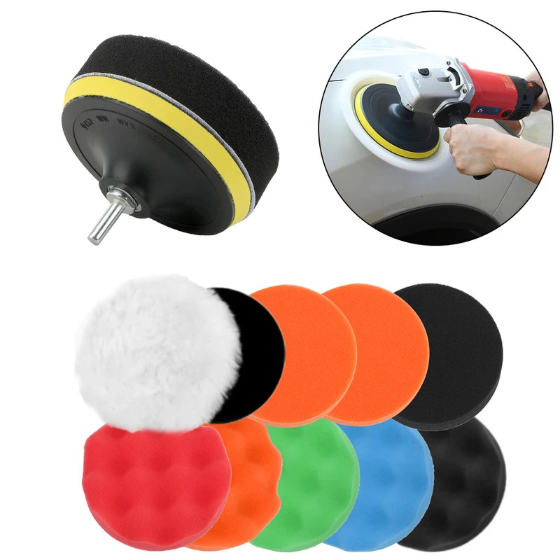 12Pcs/set Bantalan Poles Mobil - Polish Pad Set Buffer ulasan dan harga