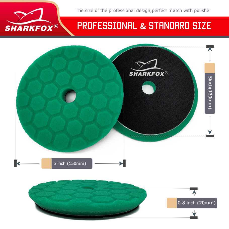 Sharkfox 5 buah/Set 5 inci (12 - Polish Pad Set Buffer ulasan dan harga