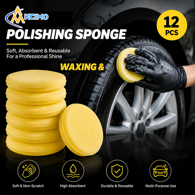 12 Buah Spons Waxing Mobil Ban - Wax Applicator Pad ulasan dan harga