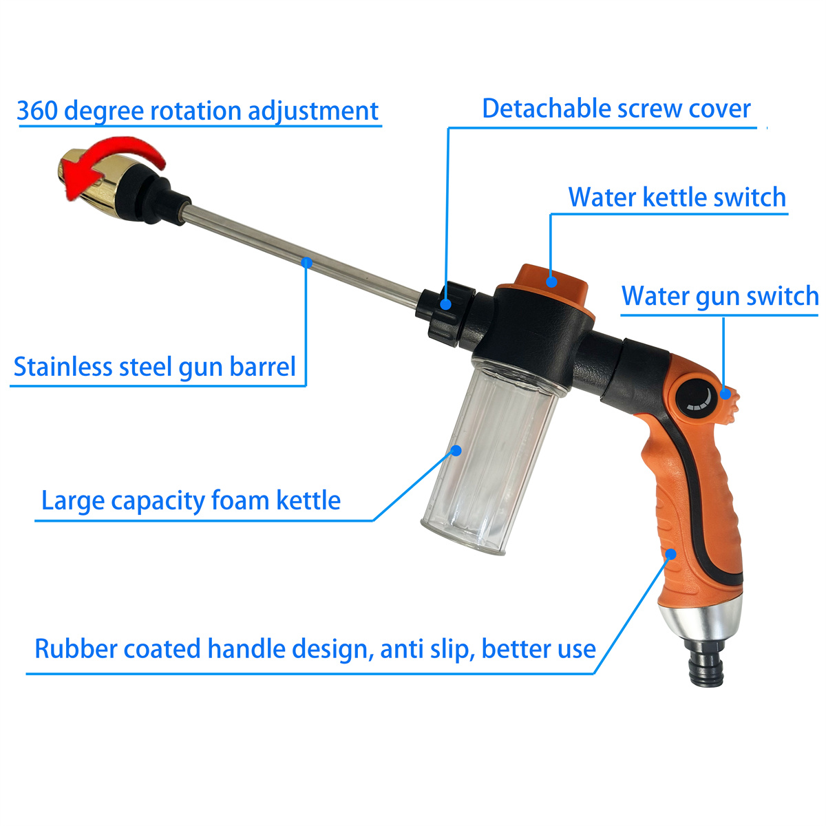 Pistol Semprot Air Tekanan Tin - Pressure Washer Foam Gun ulasan dan harga