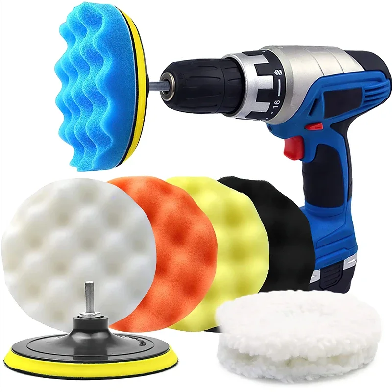 Kit Pad Poles Mobil Baru 8 Pcs - Polish Pad Set Buffer ulasan dan harga